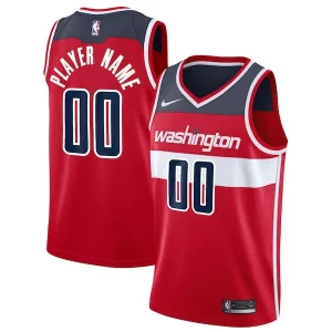 Washington Wizards Vibrant Nike 2020/21 Swingman Custom Jersey Icon Edition Red