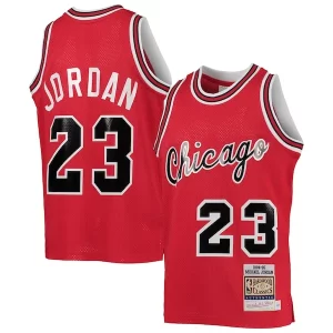 Youth Chicago Bulls Michael Classique Jordan Red 1984/85 Hardwood Classics Authentic Jersey