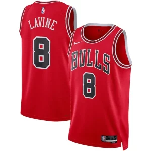 Zach LaVine Chicago Bulls Dashing Nike Unisex Swingman Jersey Icon Edition Red/White