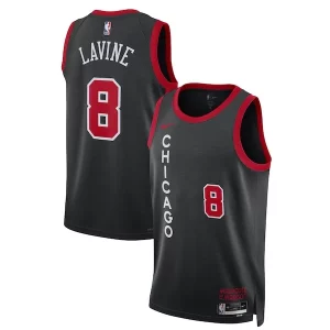 Zach LaVine Chicago Bulls Nike Unisex 2023/24 Swingman Jersey Superbe Black City Edition