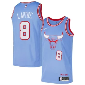 Zach LaVine Chicago Incontournable Bulls Nike Swingman Player Jersey City Edition Blue