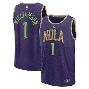 Zion Williamson Moderne New Orleans Pelicans 2024/25 Fast Break Player Jersey City Edition Purple