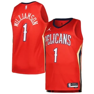 Zion Williamson New Incontournable Orleans Pelicans Jordan Brand Swingman Player Jersey Statement Edition Red