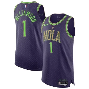 Zion Williamson New Orleans Pelicans Éclatant Nike 2024/25 Authentic Player Jersey City Edition Purple