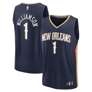 Zion Williamson New Orleans Pelicans Youth Fast Break Replica Player Jersey Icon Edition Distingué Navy