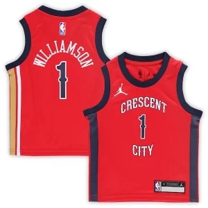 Zion Williamson New Orleans Pelicans Jordan Brand Preschool 2022/23 Replica Classique Jersey Statement Edition Red