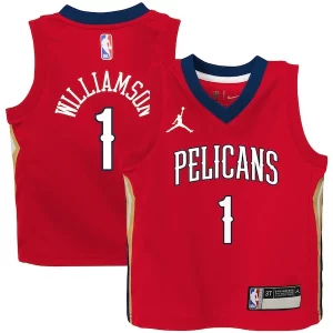 Zion Williamson New Orleans Pelicans Jordan Brand Toddler 2020/21 Gracieux Jersey Red Statement Edition