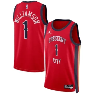 Zion Williamson New Orleans Pelicans Jordan Brand Unisex Swingman Jersey Statement Exquisite Edition Red