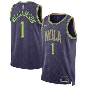 Zion Williamson New Orleans Pelicans Nike Unisex 2024/25 Vibrant Swingman Player Jersey City Edition Purple