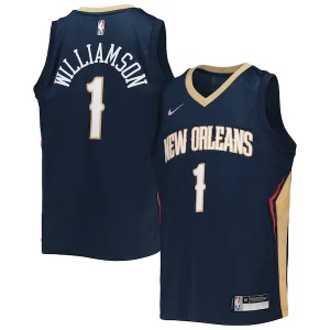 Zion Williamson New Orleans Pelicans Nike Youth 2021/22 Diamond Swingman Jersey Icon Charming Edition Navy