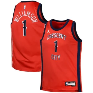 Zion Williamson New Orleans Pelicans Haut de gamme Jordan Brand Swingman Jersey Statement Red